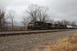 NS 9684 leads train 21M through MP 116